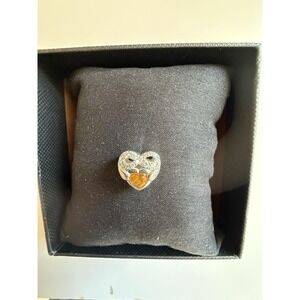 Exquisite November Birthstone Angel Infinity Heart Charm Fit Bracelet